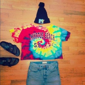 Cropped TyeDyed top